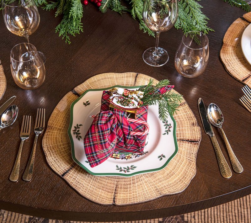 Kim Seybert Holiday Plaid Napkin