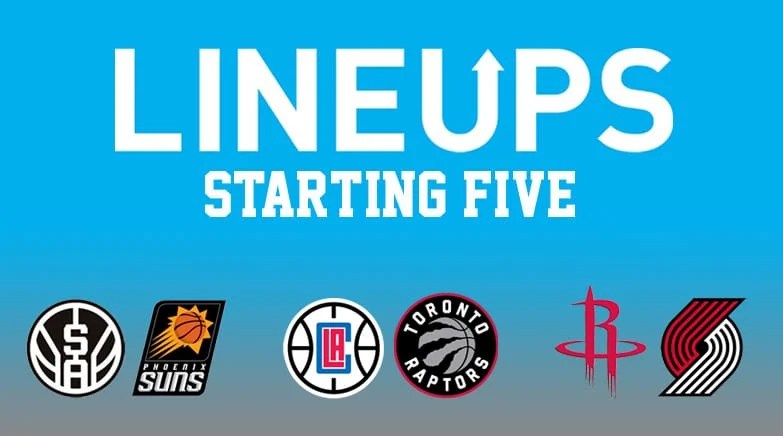 Nba home daily lineups lineup generator nba content tools 2020 offseason ultimate cheat sheet player news teams. Today's NBA Projected Starting Lineups, Matchups, Injury ...