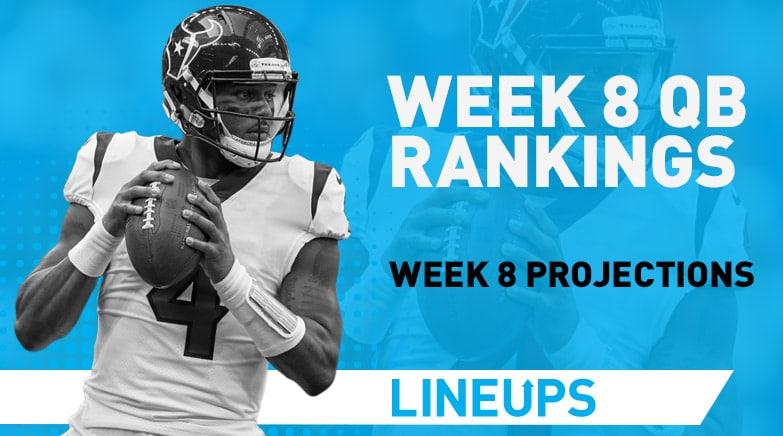 Week 8 QB Rankings Quarterback Fantasy Stats & Projections