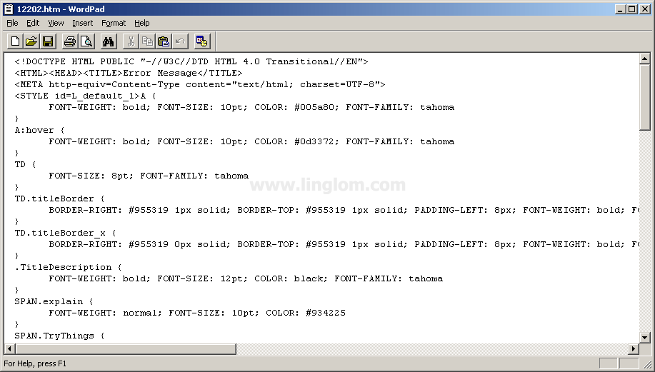 Customize HTML Error Messages on ISA Server 2006