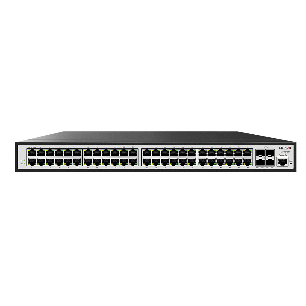 10G Uplink L2+ Managed Lan Switch 48 Ports LINKOH