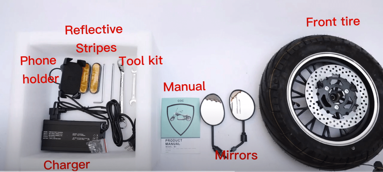 How to Assemble the Fat Tire Scooter from Package Links ERide