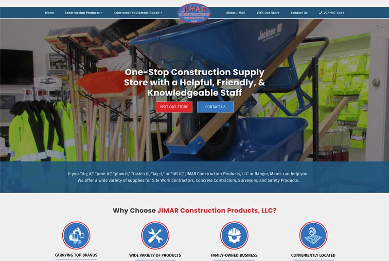 New site for JIMAR Construction Products Bangor, Maine Links