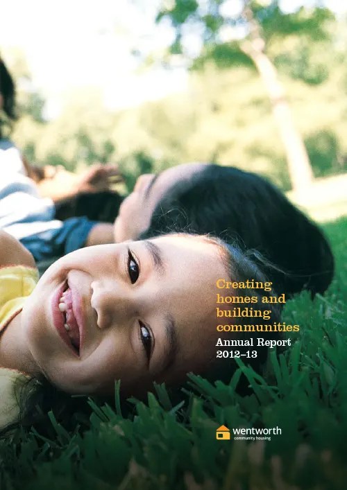 Wentworth Community Housing Annual Report 2013 Link Wentworth