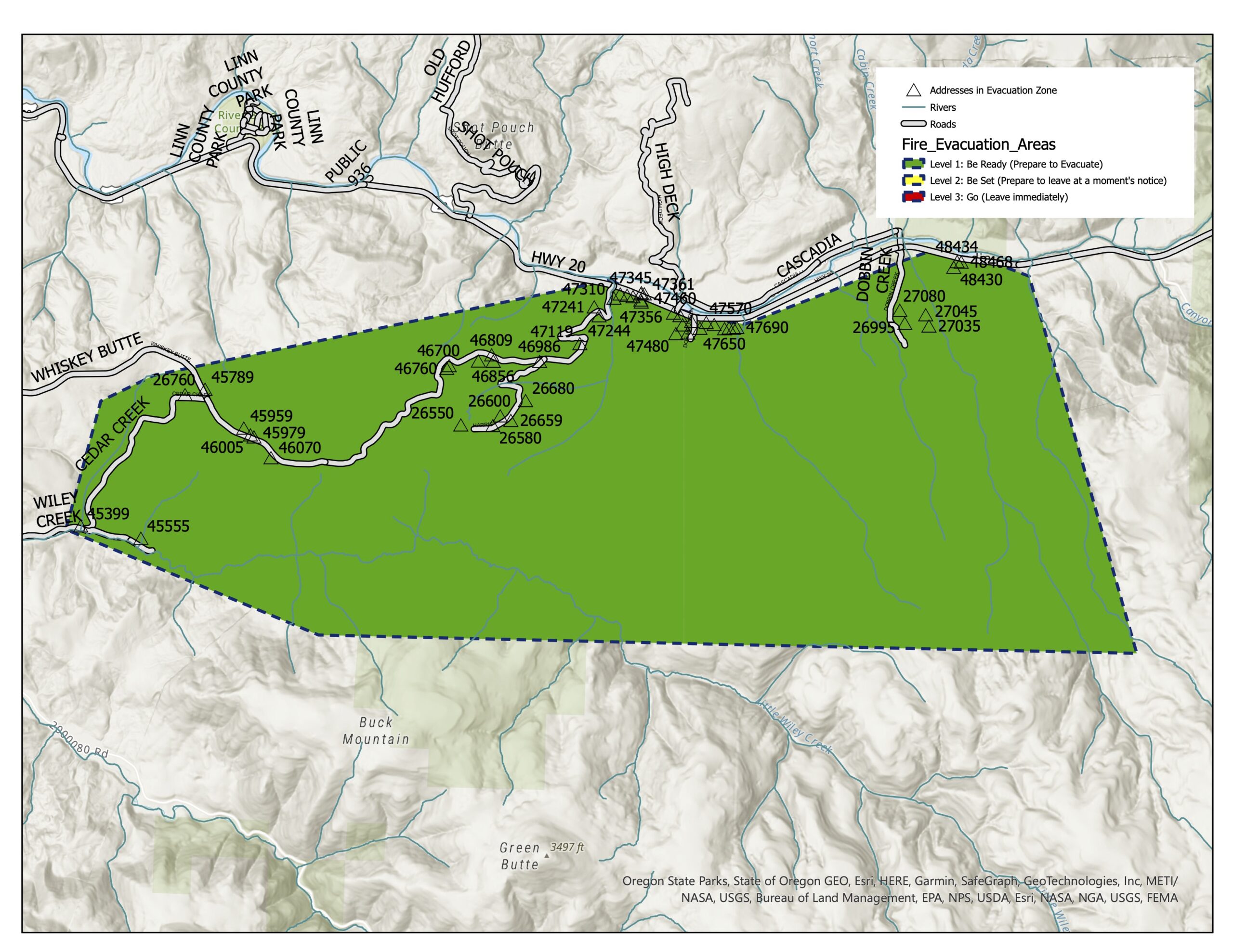 Sweet Home Wiley Fire Update August 8, 2023 Linn County Sheriff's