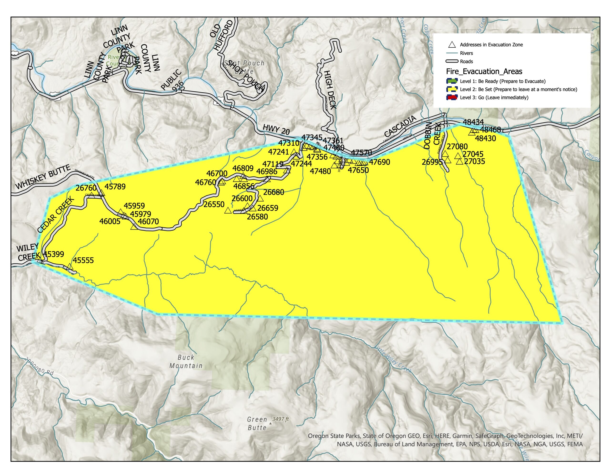 Sweet Home Wiley Fire LEVEL 2 BE SET Evacuation Alert Activated