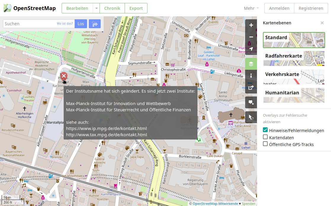 Openstreetmap Eigene Karte OnlineDienste auf Basis von OSMDaten