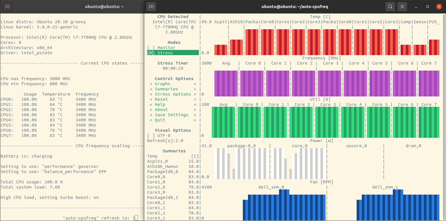 Autocpufreq optimiert Batterielaufzeit und Rechenleistung