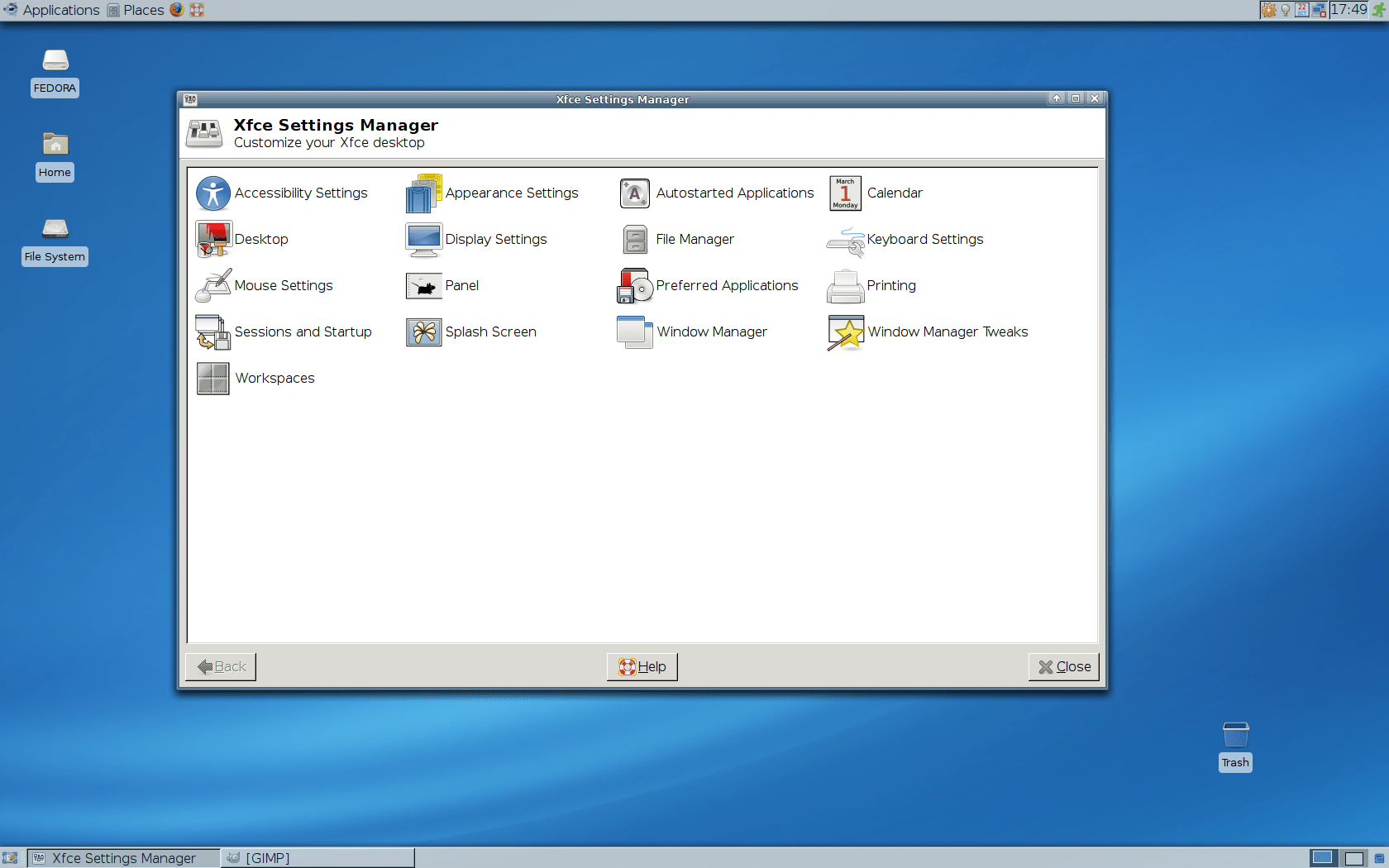 Calendar For Xfce You need to ensure that the orage calendar is