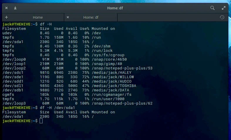 How to Check Disk Space on Linux from the Command Line