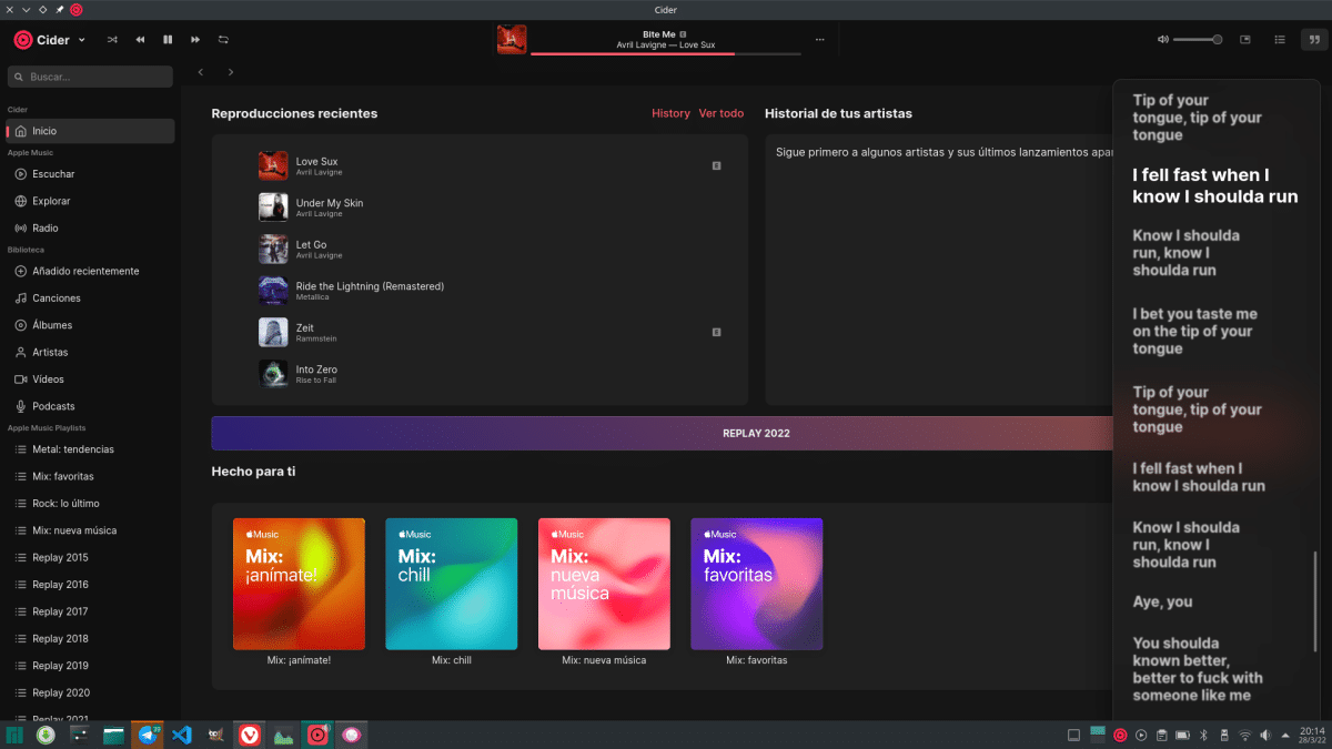 Cider, a multiplatform Apple Music client that surprises, for what it