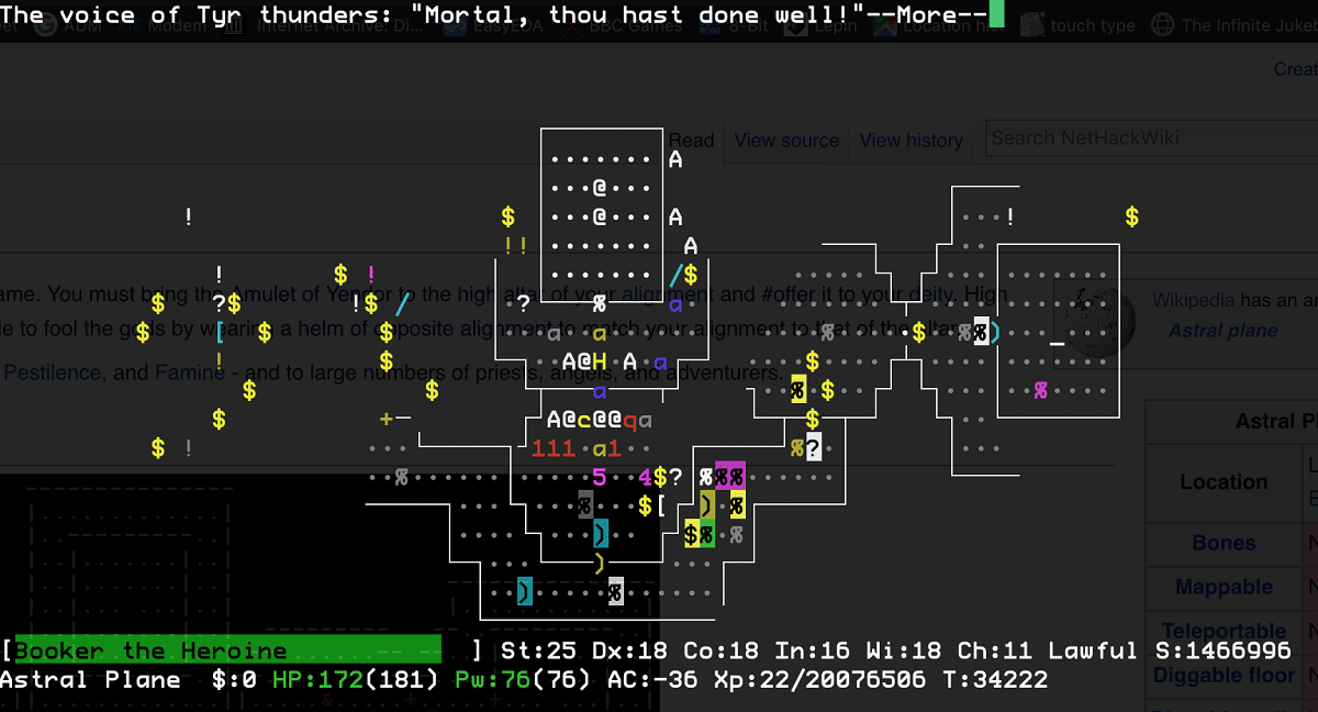NetHack、32年間更新されたゲーム