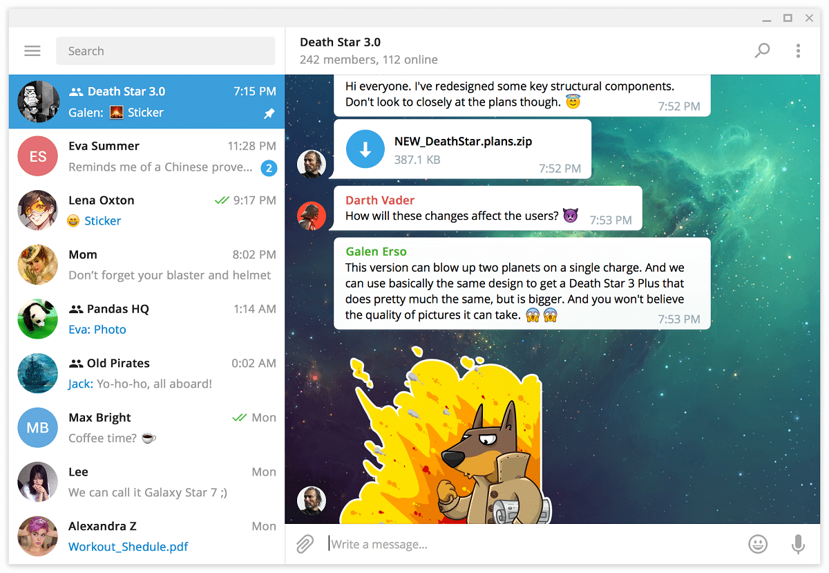 Telegram Desktop 2.0 llega con pocos cambios y emoticones para el Covid19