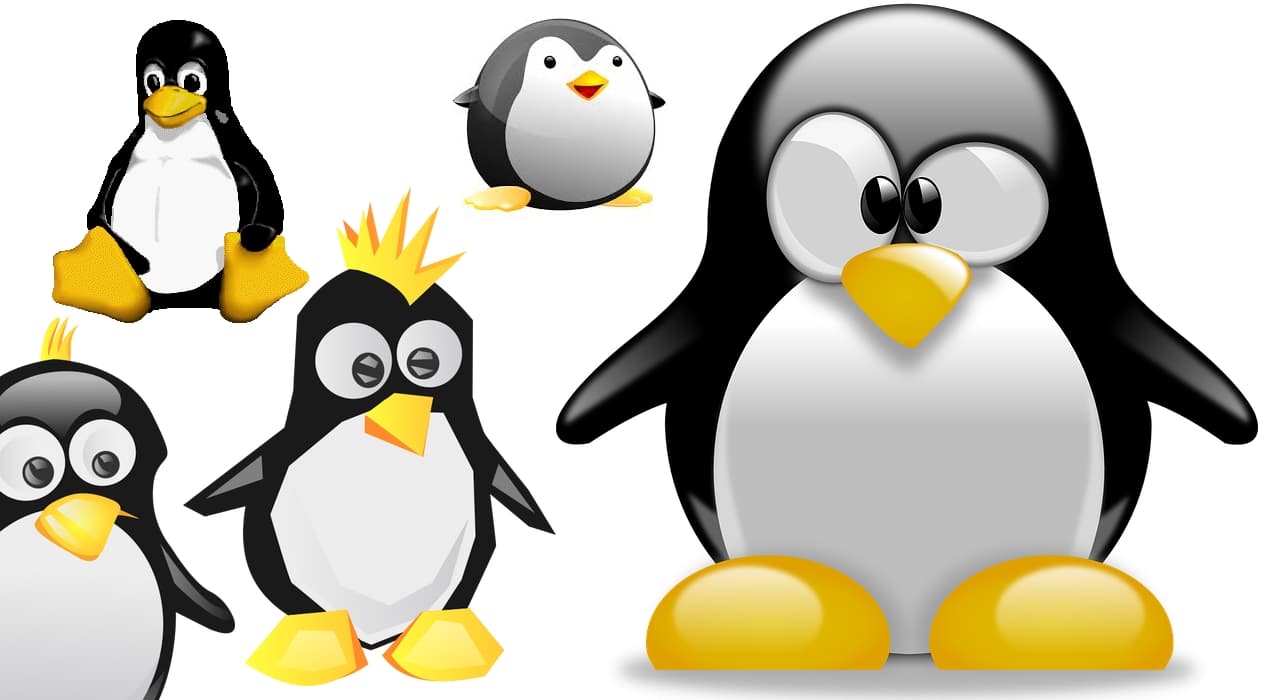 Tux la famosa mascota de Linux y el merchandising que tiene tras él