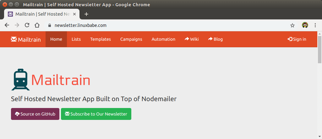 Install Mailtrain v1.24 on Ubuntu 20.04 Server Without