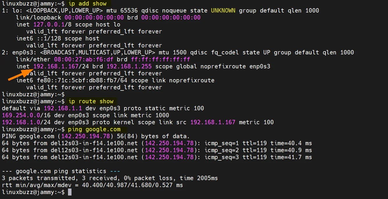 How to Set Static IP Address on Ubuntu 22.04