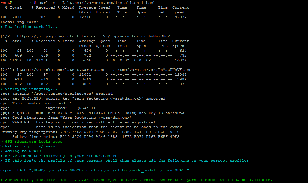 How to Install Yarn on Ubuntu 16.04 LinuxCloudVPS Blog