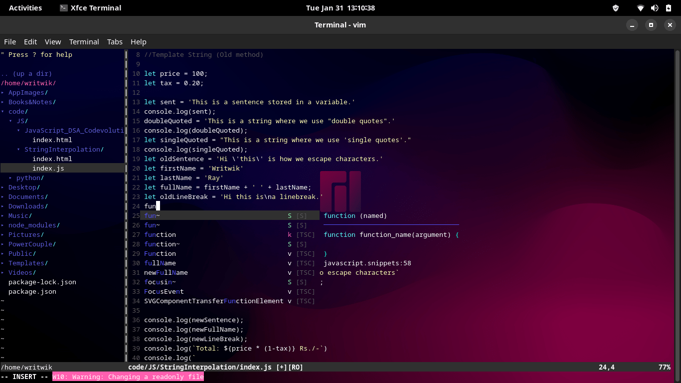 How to Install and setup CoC for in Vim LinuxForDevices
