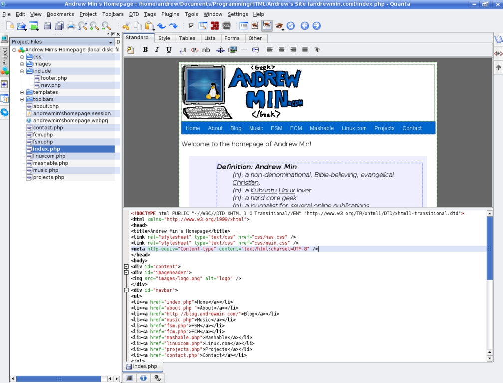 How to Use Quanta Plus, the Web Developer Tool with Everything but the