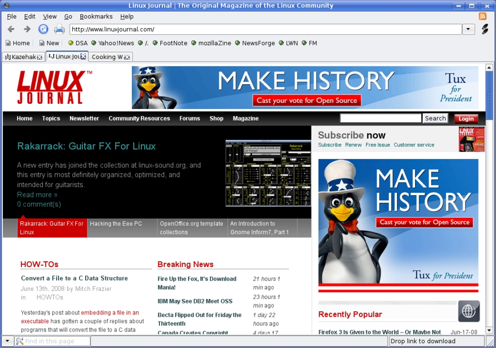 Cooking with Linux Browsers with the Speed of Lightning