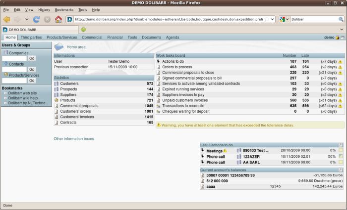 Dolibarr ERP & CRM for business LinuxLinks