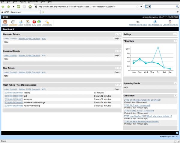 OTRS ticket and process management system LinuxLinks