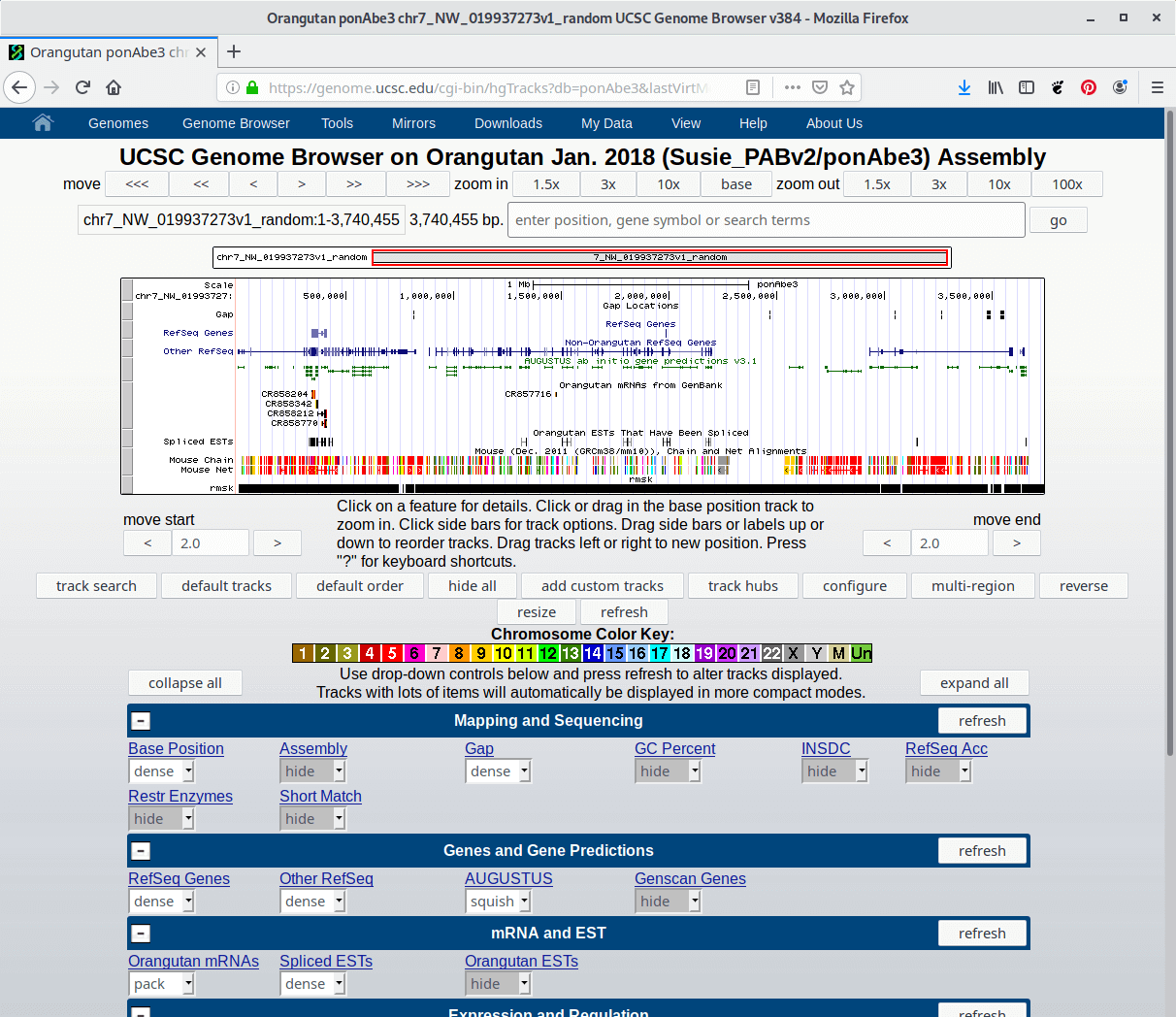 UCSC Genome Browser interactively visualize genomic data LinuxLinks