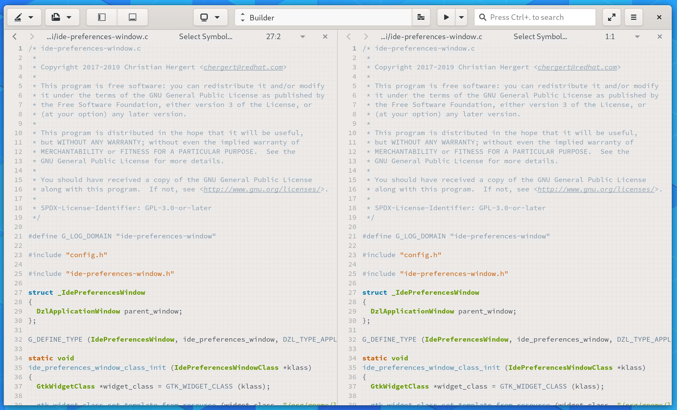Builder IDE for GNOME LinuxLinks