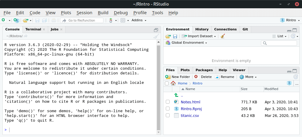 Introduction to R and RStudio for Data Science LinuxLinks