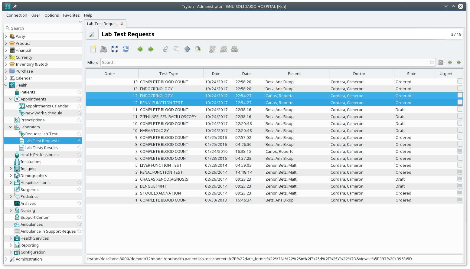 Occhiolino modern Laboratory Information Management System LinuxLinks