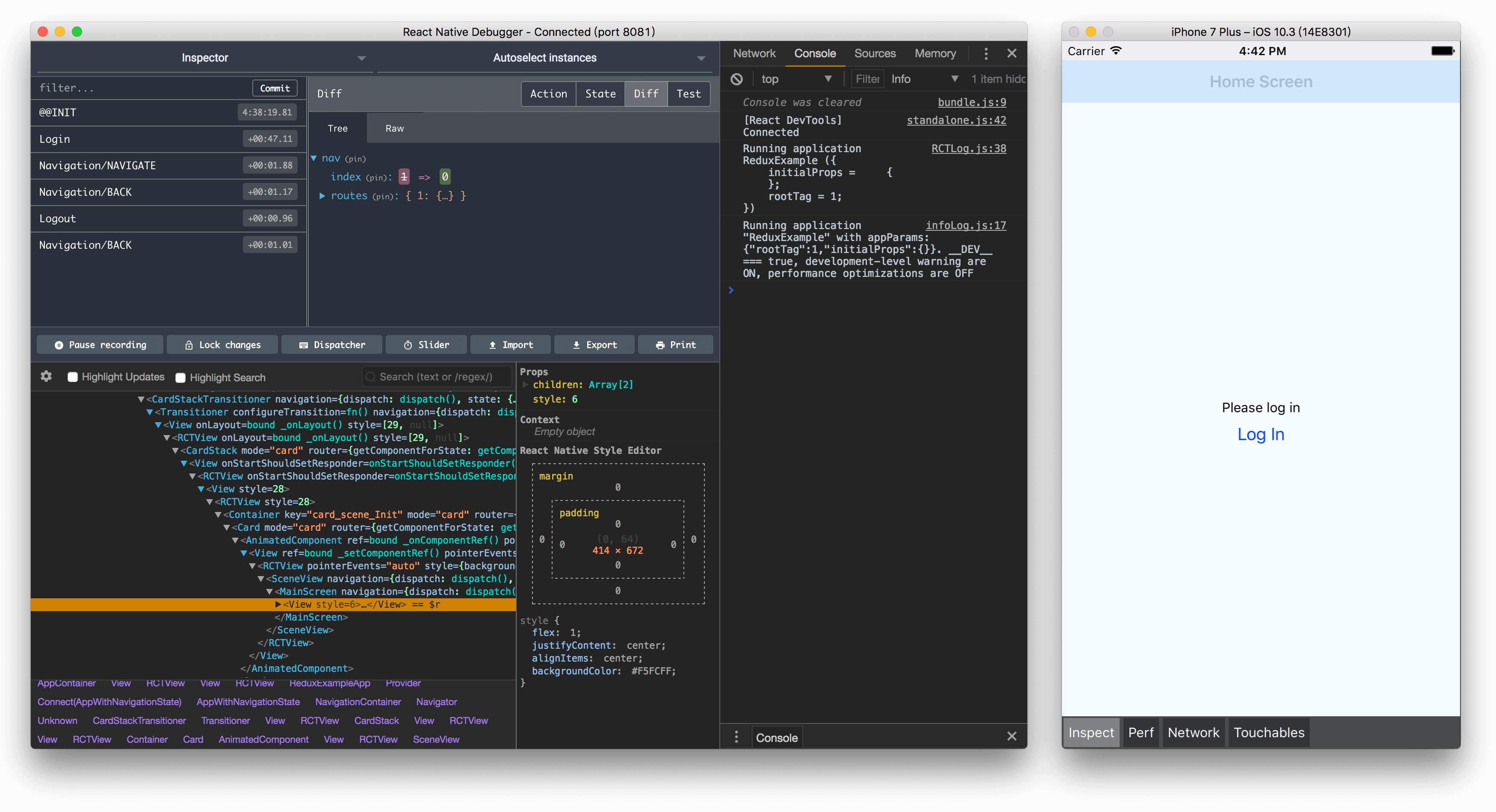 React Native Debugger standalone app for debugging React
