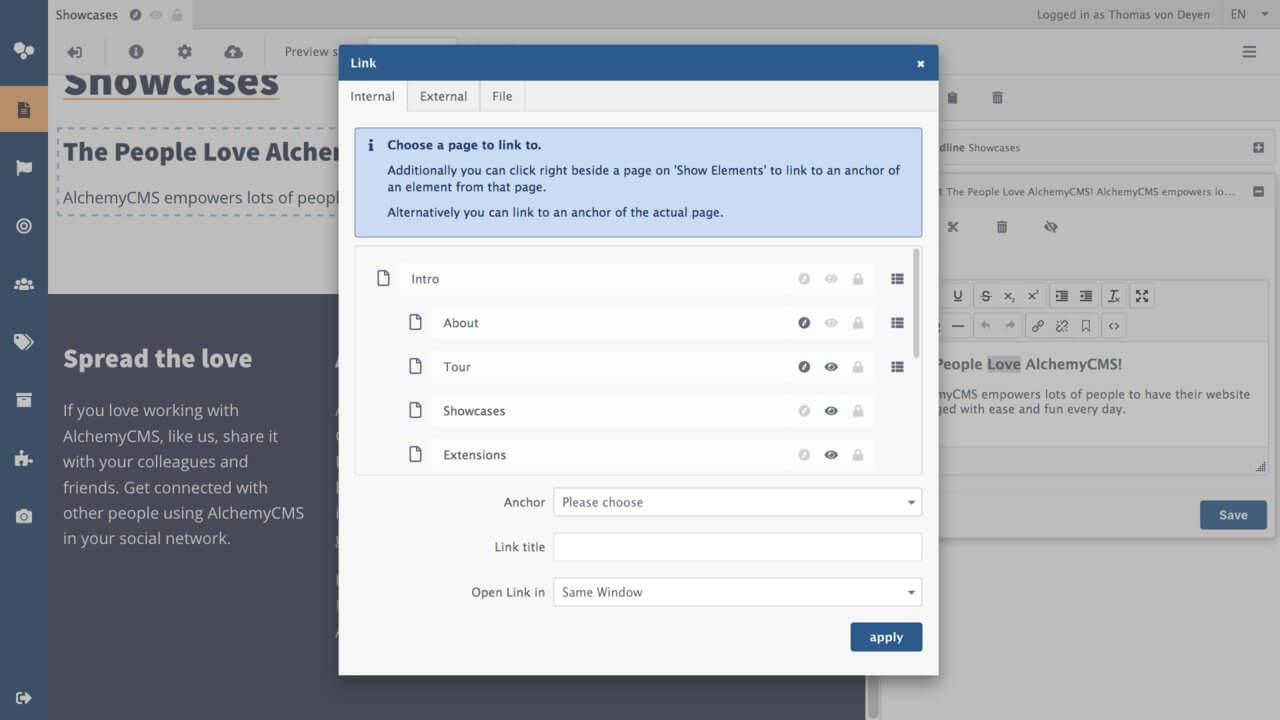 Alchemy open source headless Content Management System