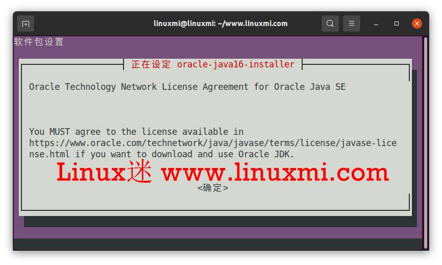 如何在Debian, Ubuntu或Linux Mint使用APT PPA存储库安装Oracle Java 16 Linux迷