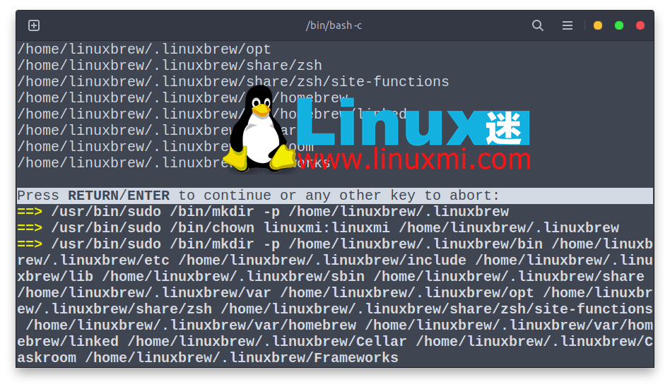 在 Linux 上安装和使用 Homebrew 包管理器 Linux迷