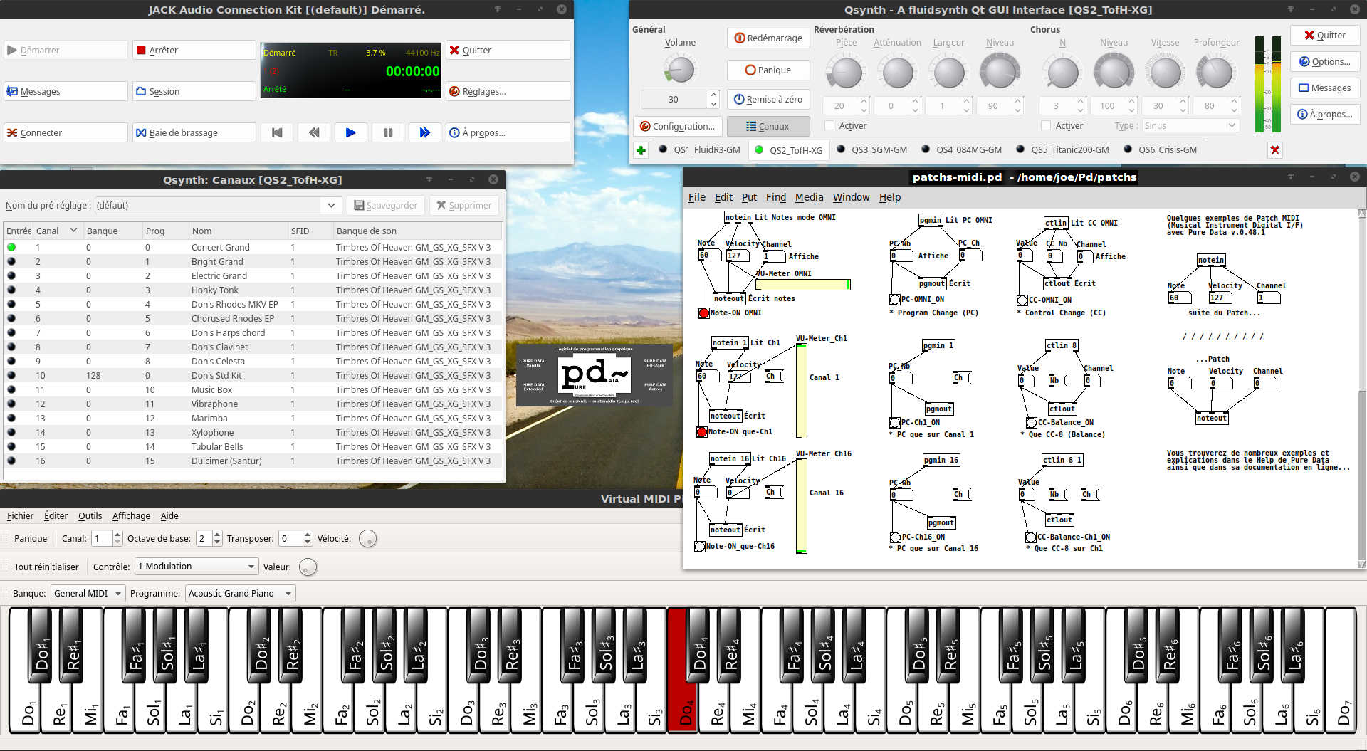 Introduction à la programmation MIDI avec Pure Data LINUX ♥ ROUEN ♥