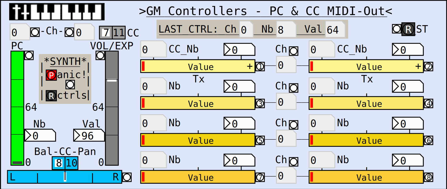 SMS (Simple MIDIAudio Sequencer) built with Purr Data / PdL2Ork (Pd engine) LINUX ♥ ROUEN ♥