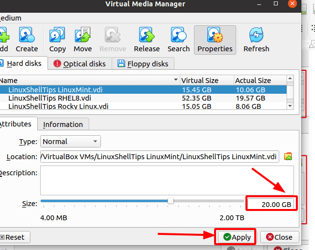 How to Increase VM Virtual Disk Space on VirtualBox