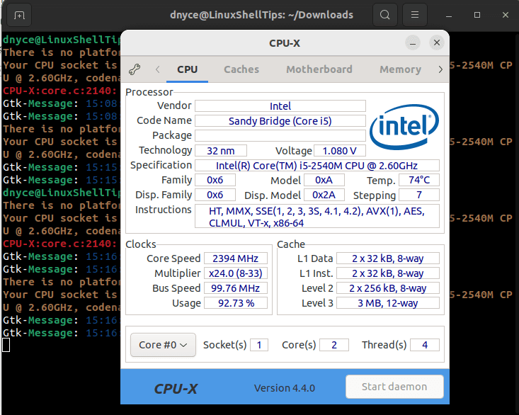 CPUX Check Hardware Information on Linux