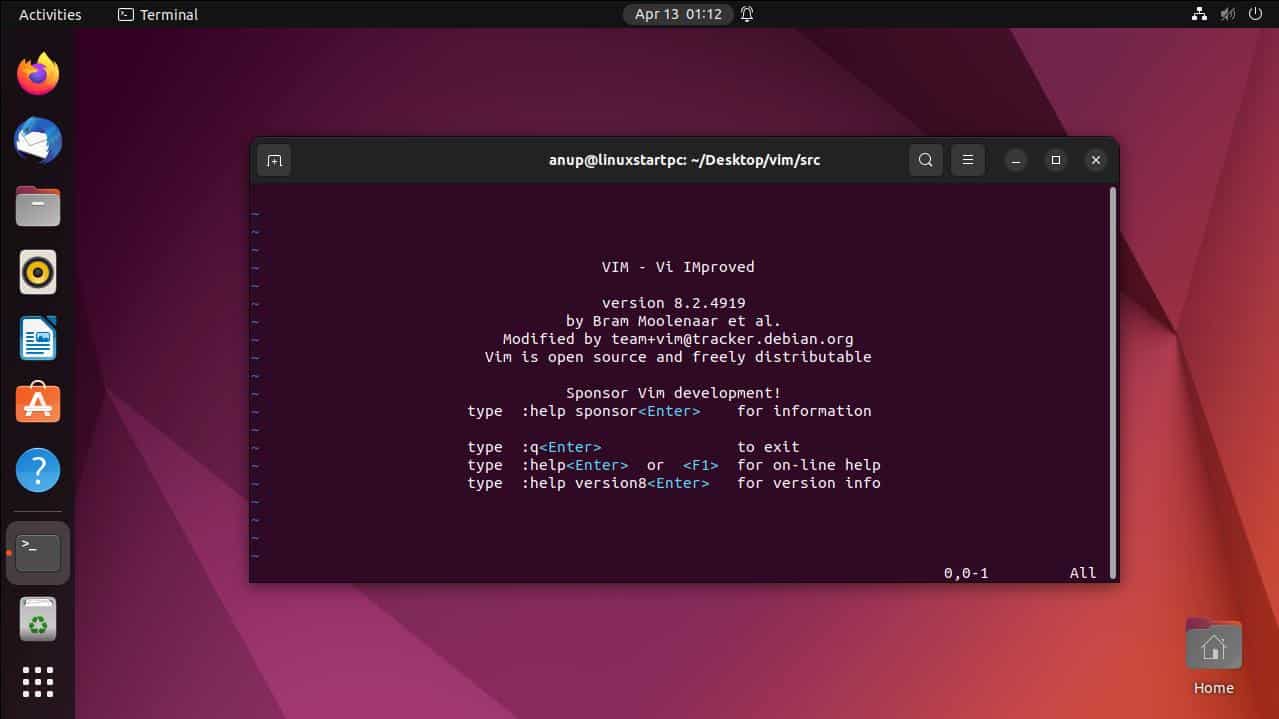 How To Install Vim In Ubuntu Linux Start