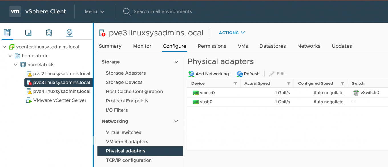 Adding USB Network Adapter to VMware ESXi 7.0 Easy Guide