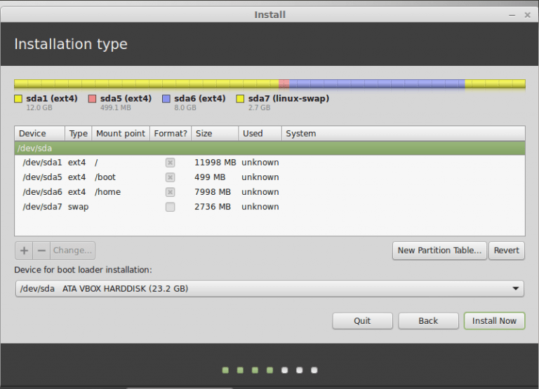 linuxmintpartitionscheme