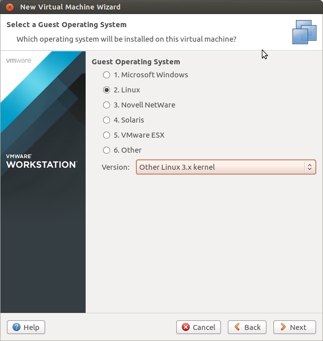 Create Virtual Machine using VMware Workstation 11 on Ubuntu 14.10