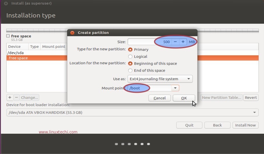 Steps to Install Ubuntu 16.04 LTS (Xenial Xerus) with Screenshots