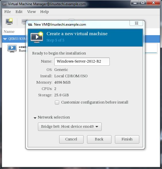 Install KVM Hypervisor on CentOS 7.x and RHEL 7.x