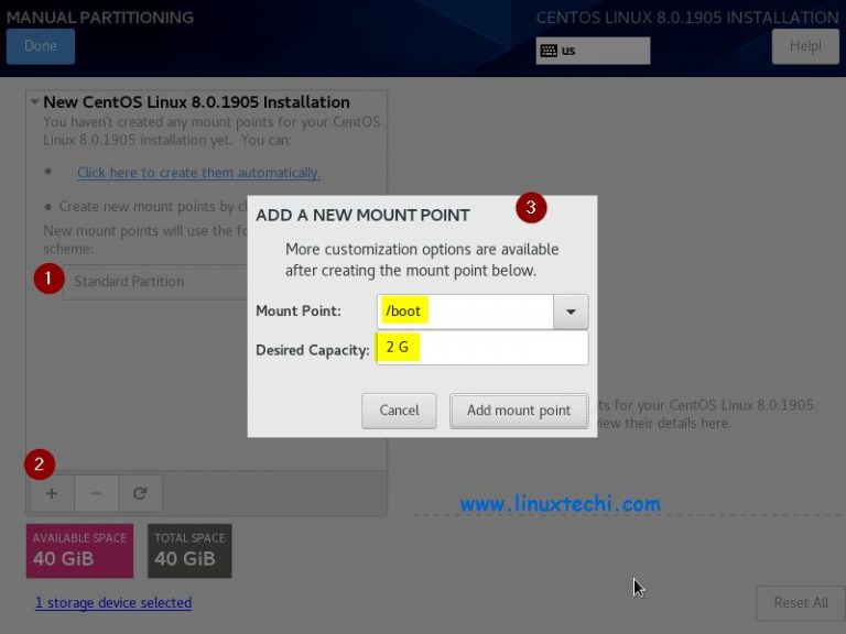 CentOS 8 Installation Steps with Screenshots