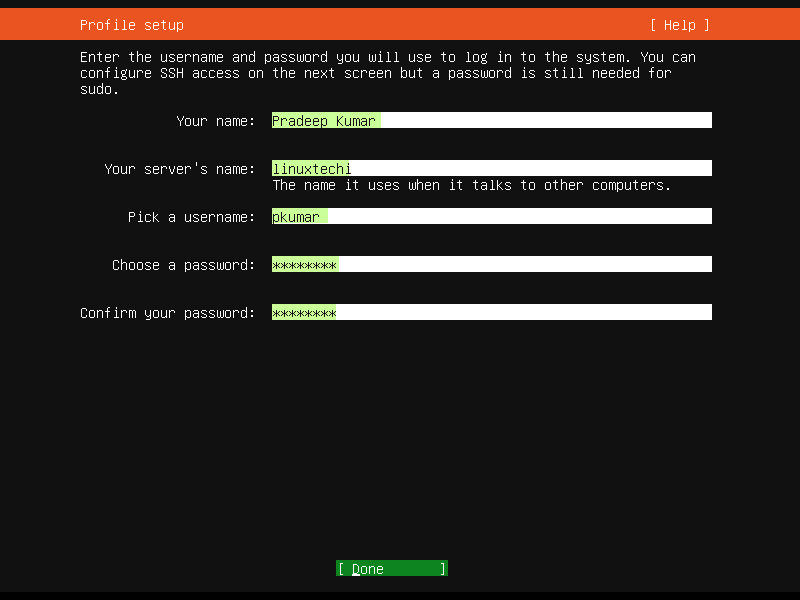 Ubuntu 20.04 LTS (Focal Fossa) Server Installation Guide