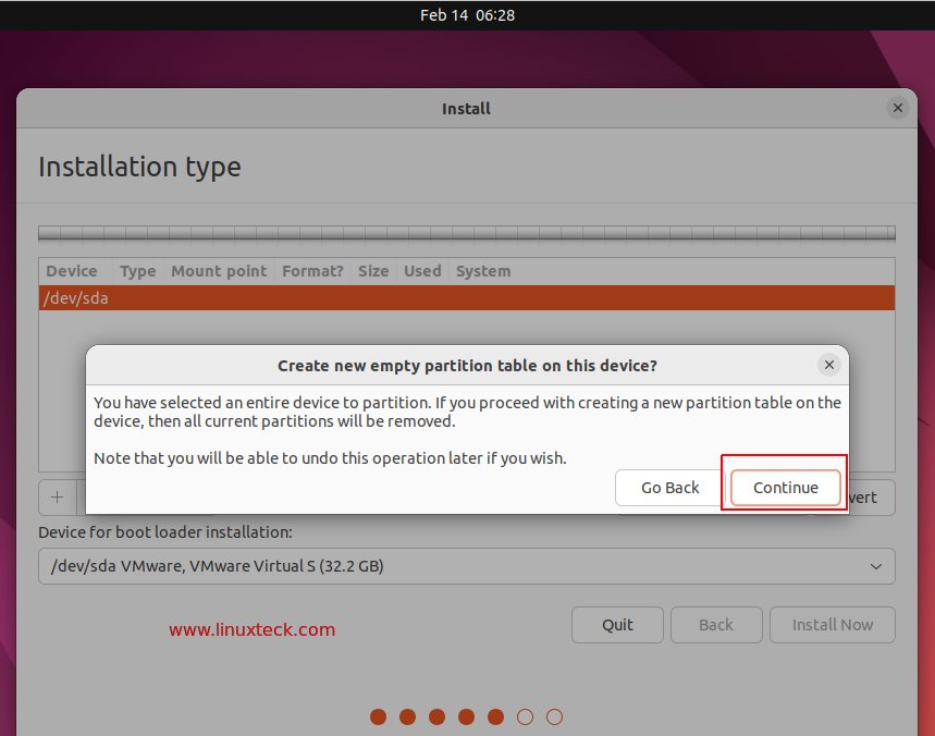 How To Install Ubuntu 22.04 LTS {Step By Step} With Screenshots LinuxTeck