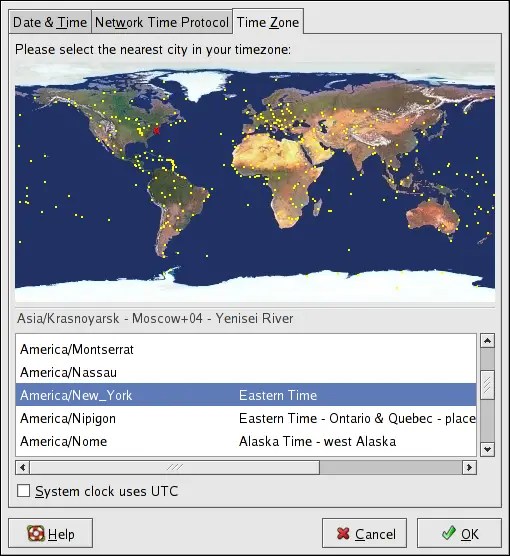 Red Hat Enterprise Linux 4 System Administration Guide Time Zone