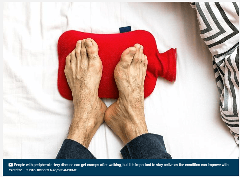 Getting cold feet? It could be an early sign of heart disease LT 3p