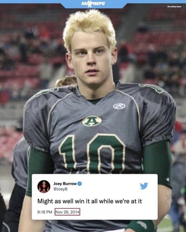 Any tea on Joe Burrow? Page 33 Lipstick Alley